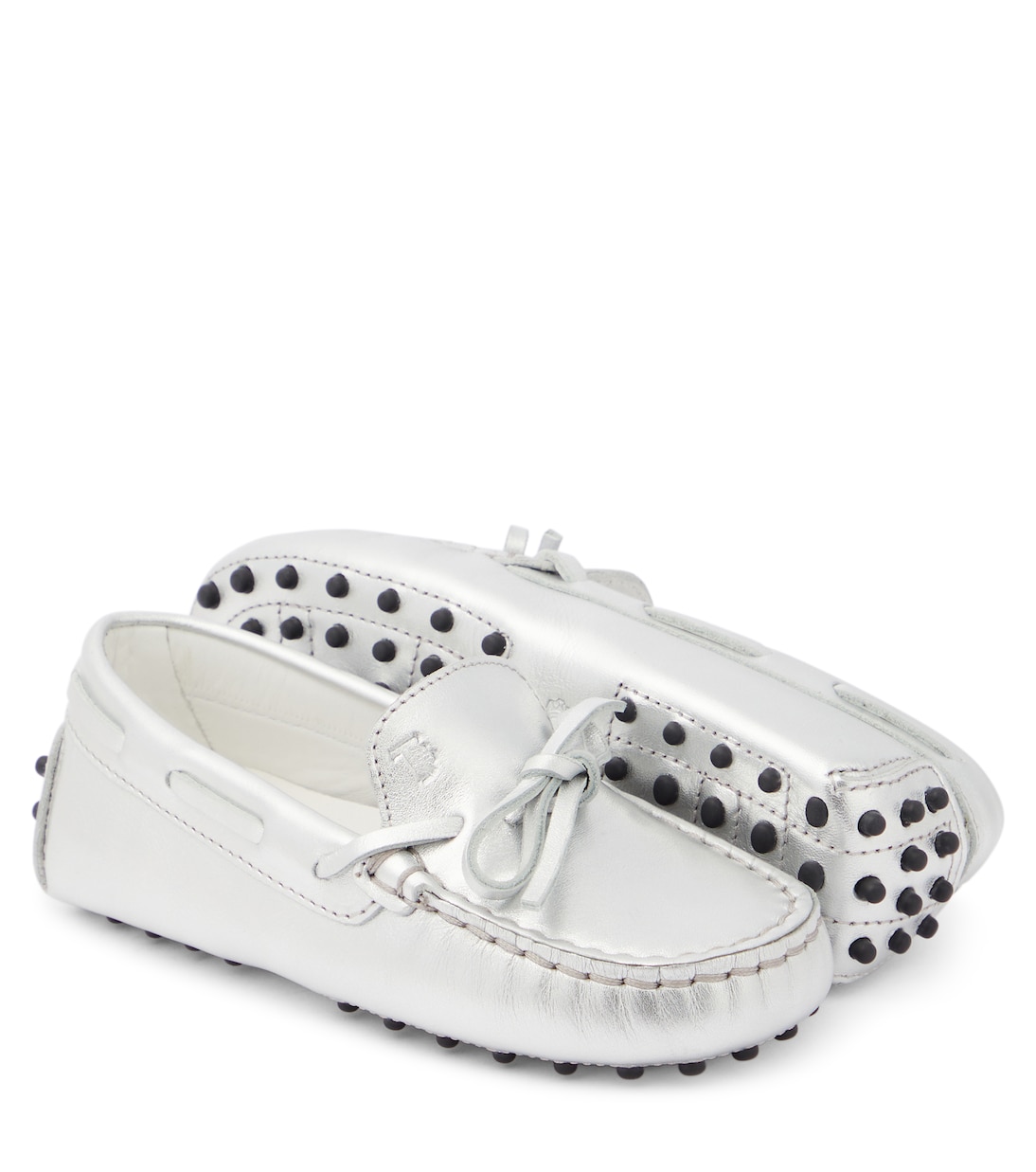 Mokassins Gommino aus Metallic-Leder | Tod's Junior