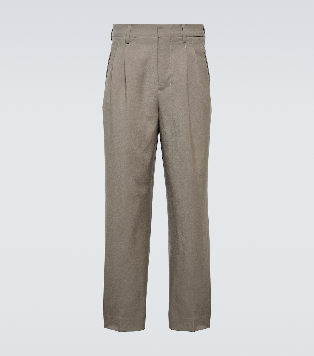 Wool gabardine straight pants | Ami Paris