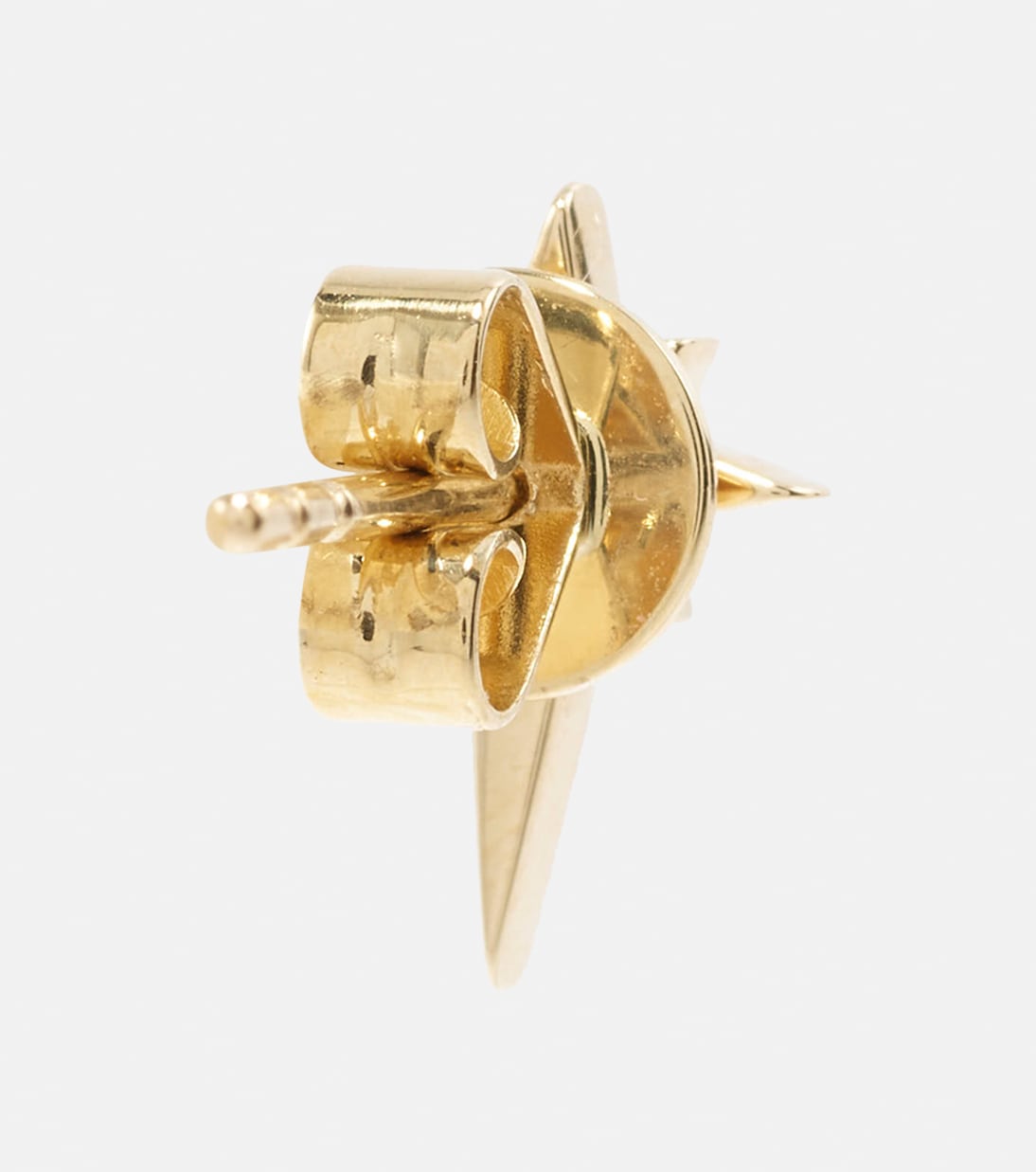 North Star Small 14kt gold single earring with diamonds | Robinson Pelham