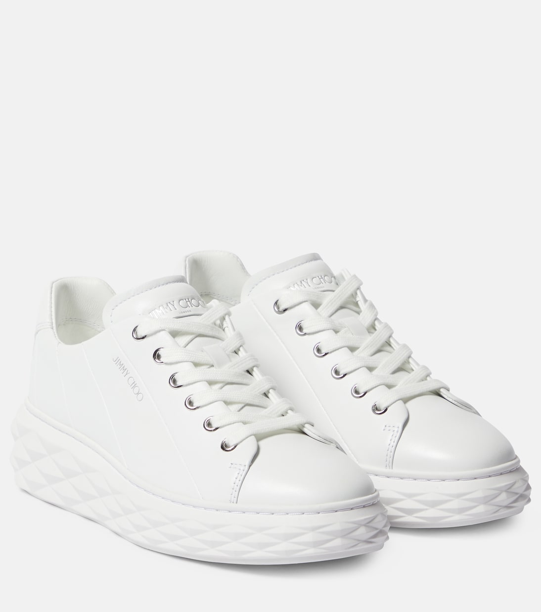 Sneakers Diamond Light Maxi/F aus Leder | Jimmy Choo