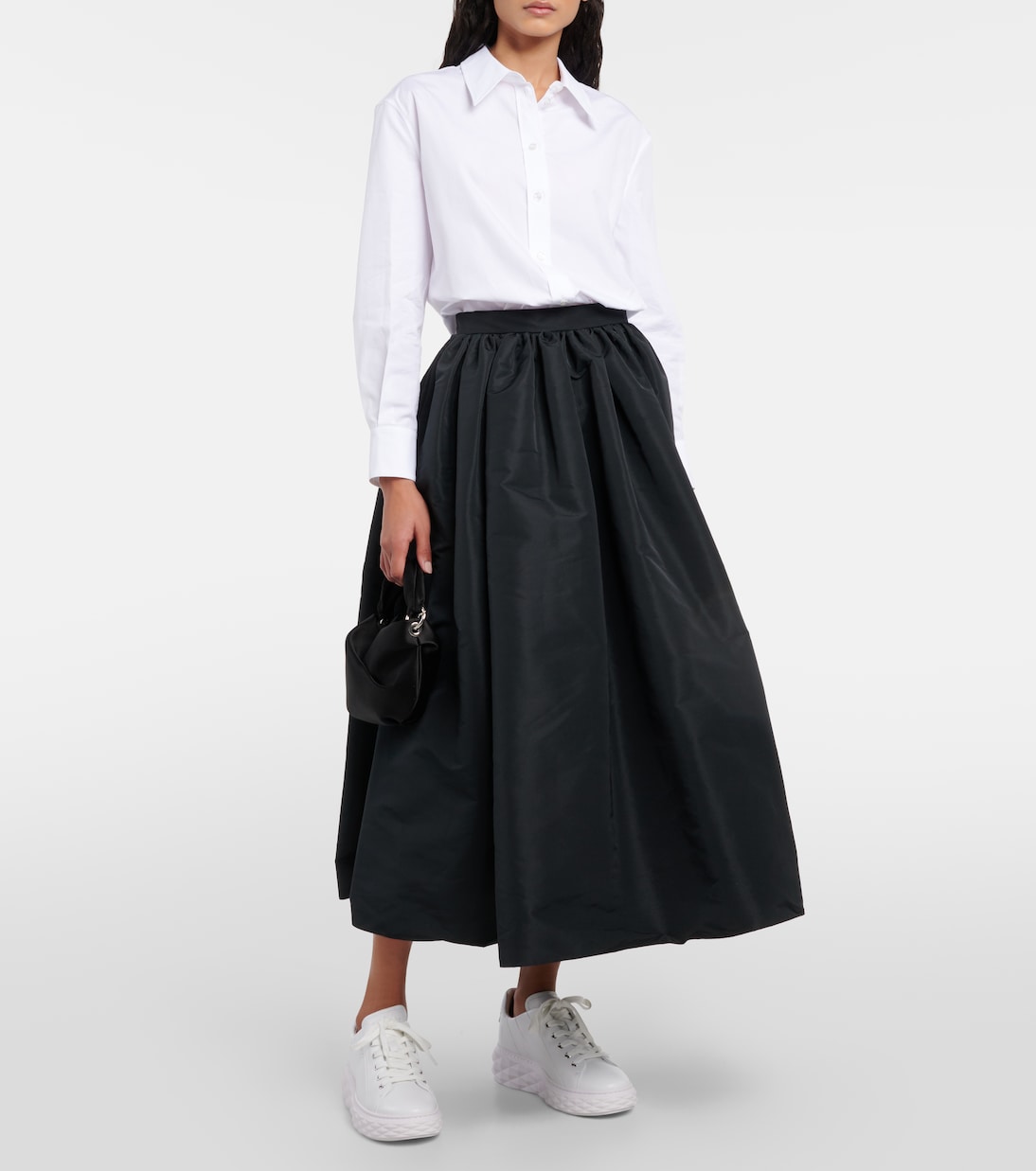 Sneakers Diamond Light Maxi/F aus Leder | Jimmy Choo