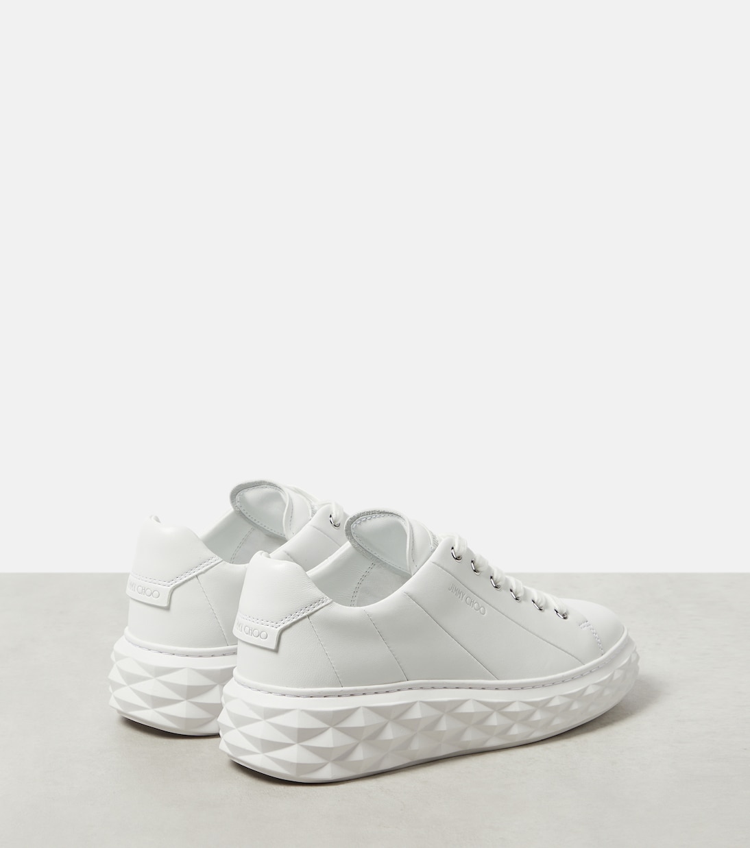 Sneakers Diamond Light Maxi/F aus Leder | Jimmy Choo