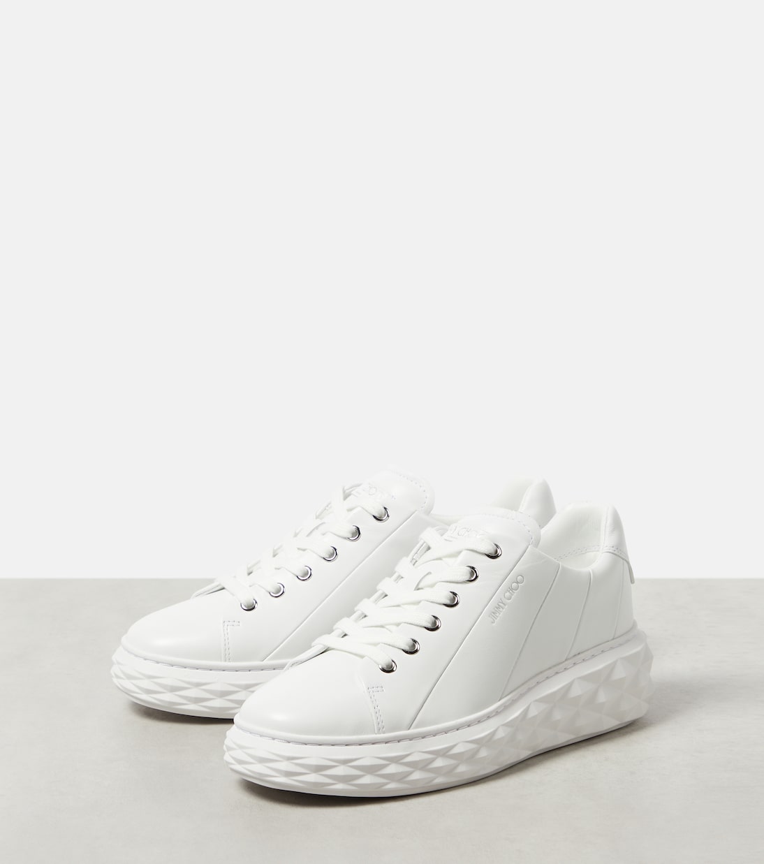 Sneakers Diamond Light Maxi/F aus Leder | Jimmy Choo