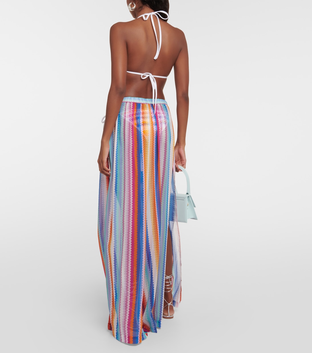 Striped cotton and silk wide-leg pants | Missoni Mare