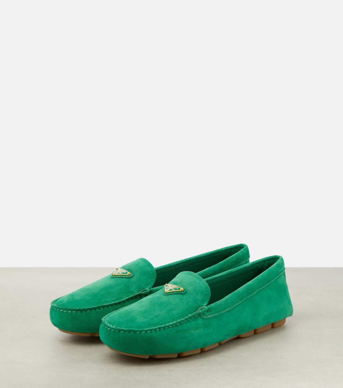 Mokassins aus Veloursleder | Prada