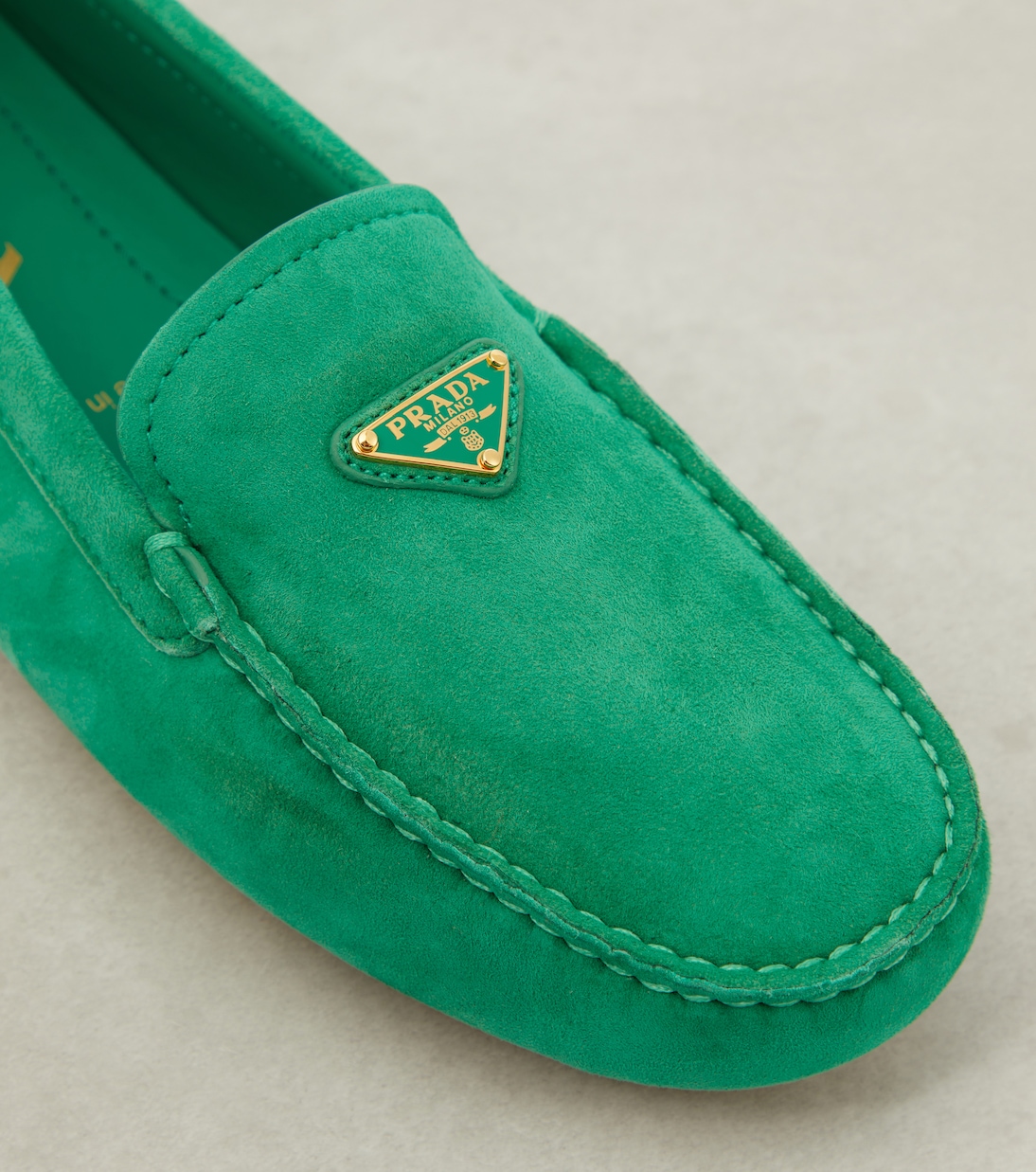 Mokassins aus Veloursleder | Prada
