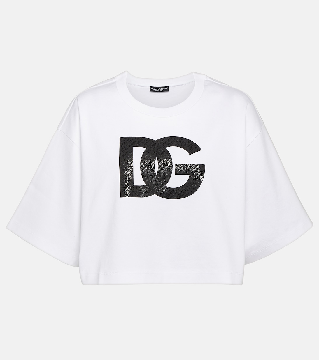 Camiseta de jersey de algodón con logo | Dolce&Gabbana