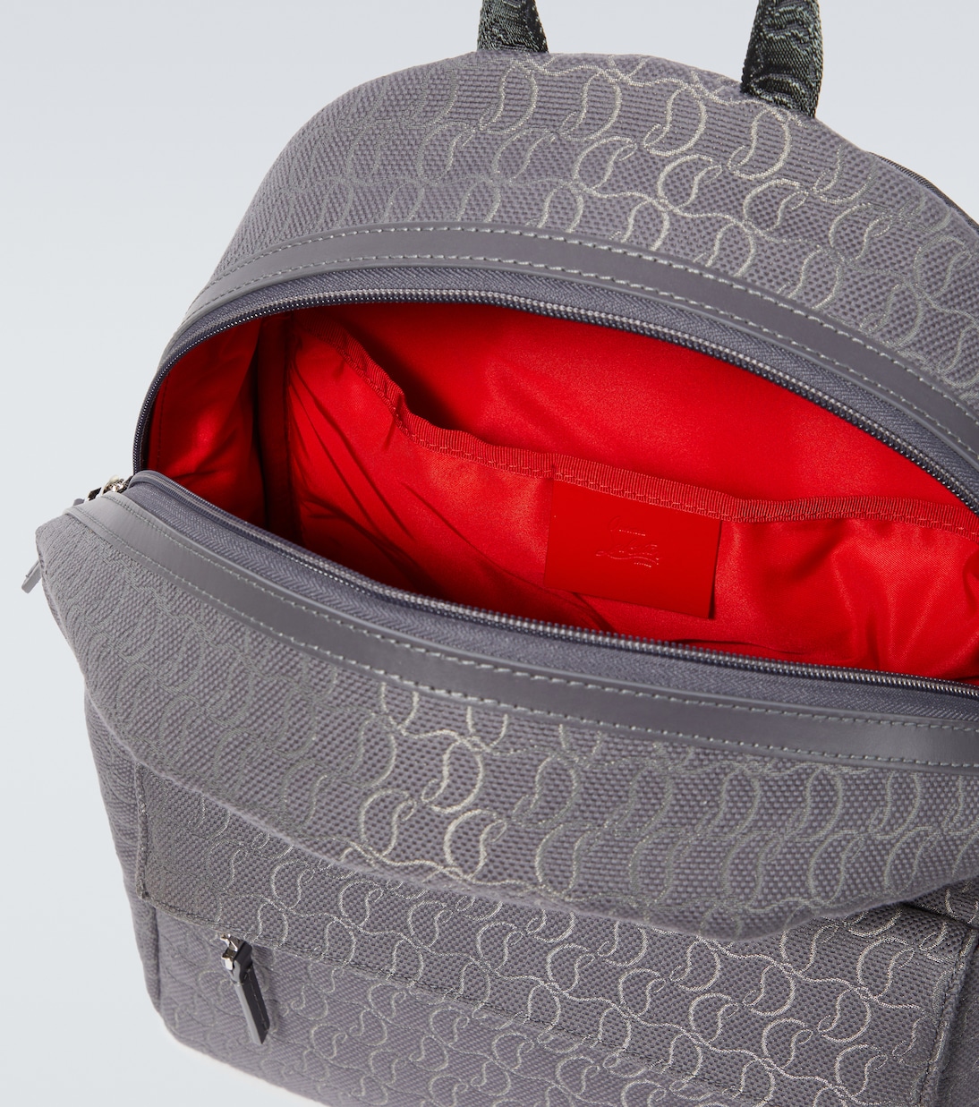 Zip N Flap logo jacquard backpack | Christian Louboutin