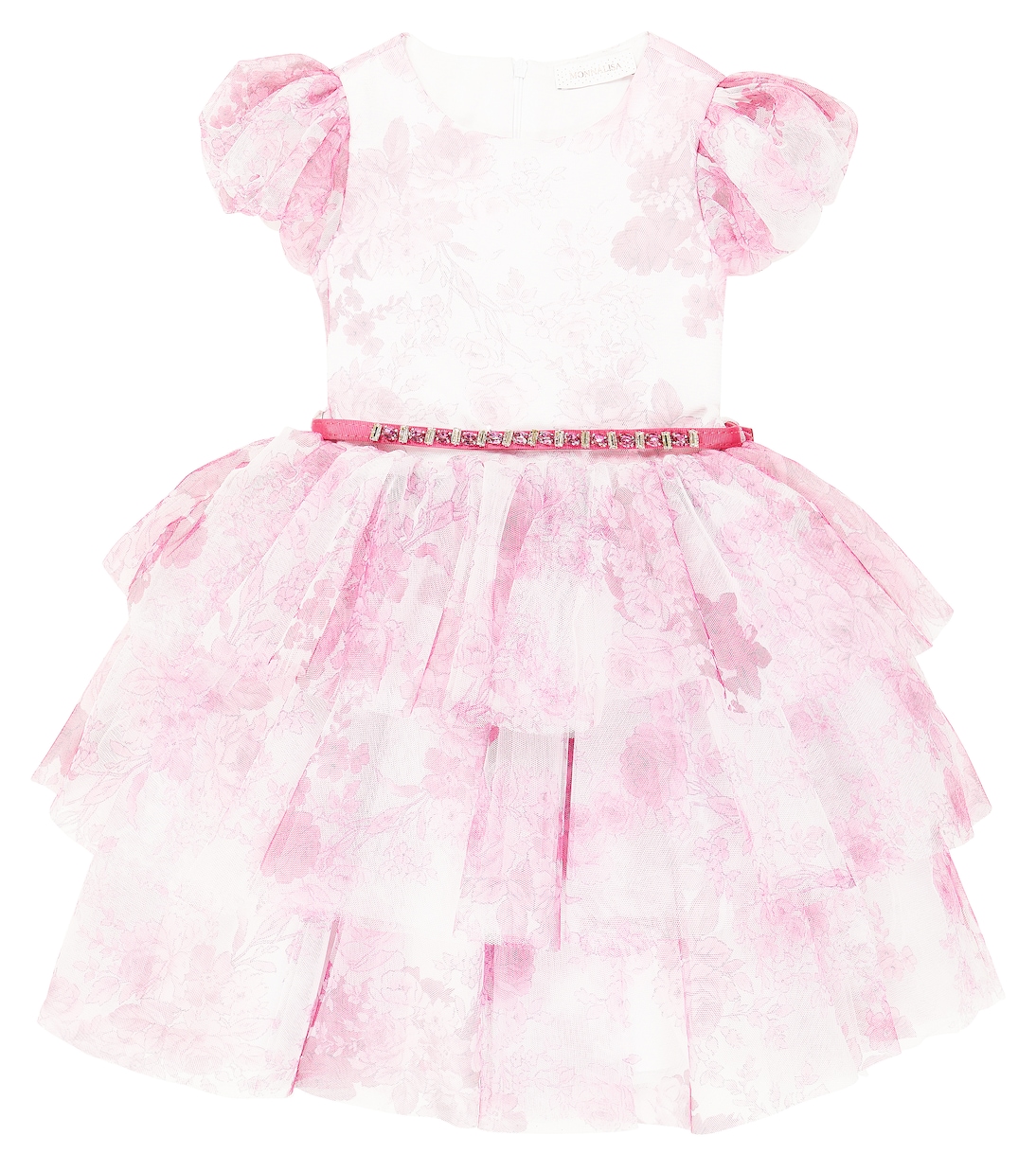 Verziertes Kleid aus Tüll | Monnalisa