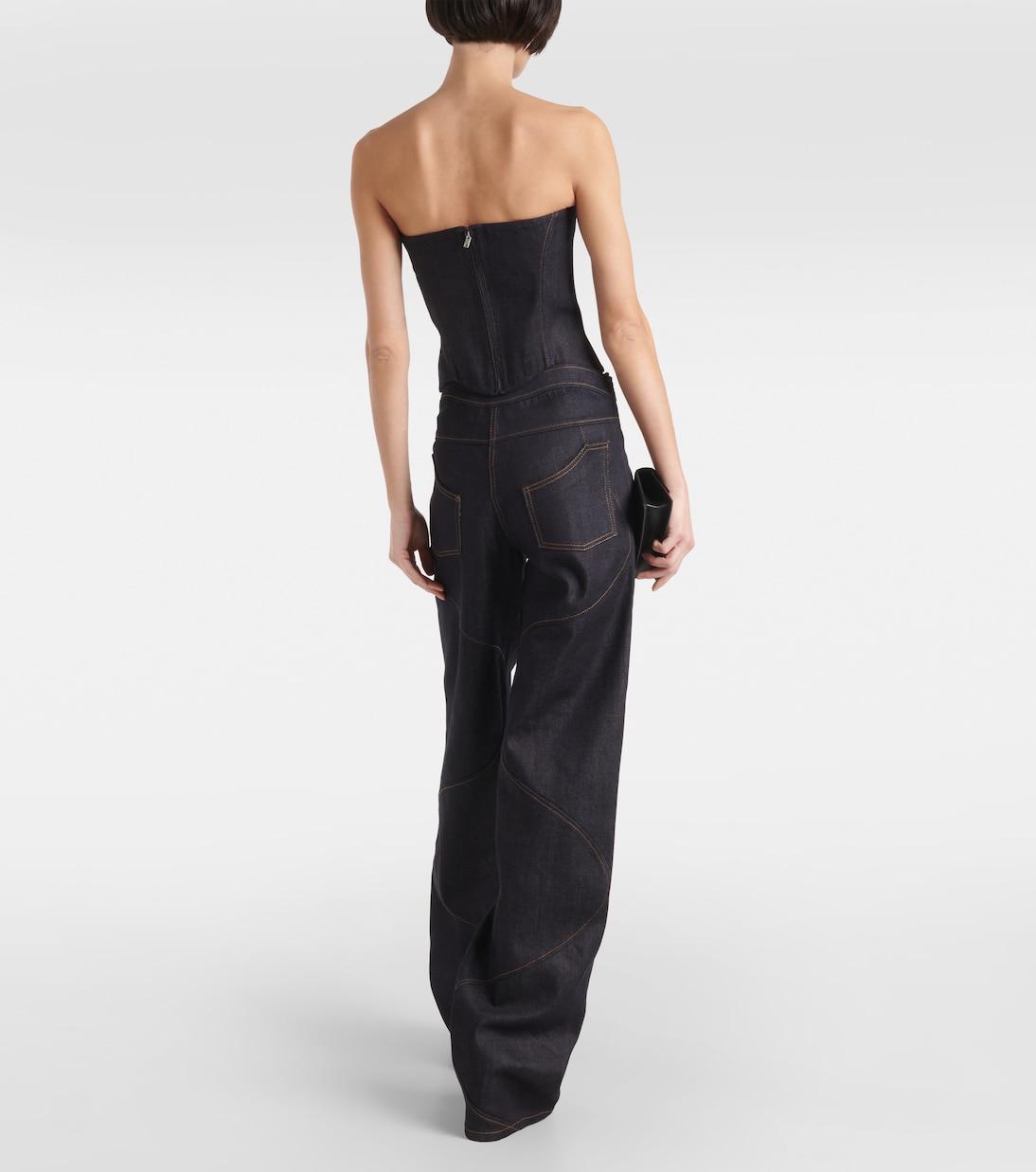Top bustier Hyn en jean | Aya Muse