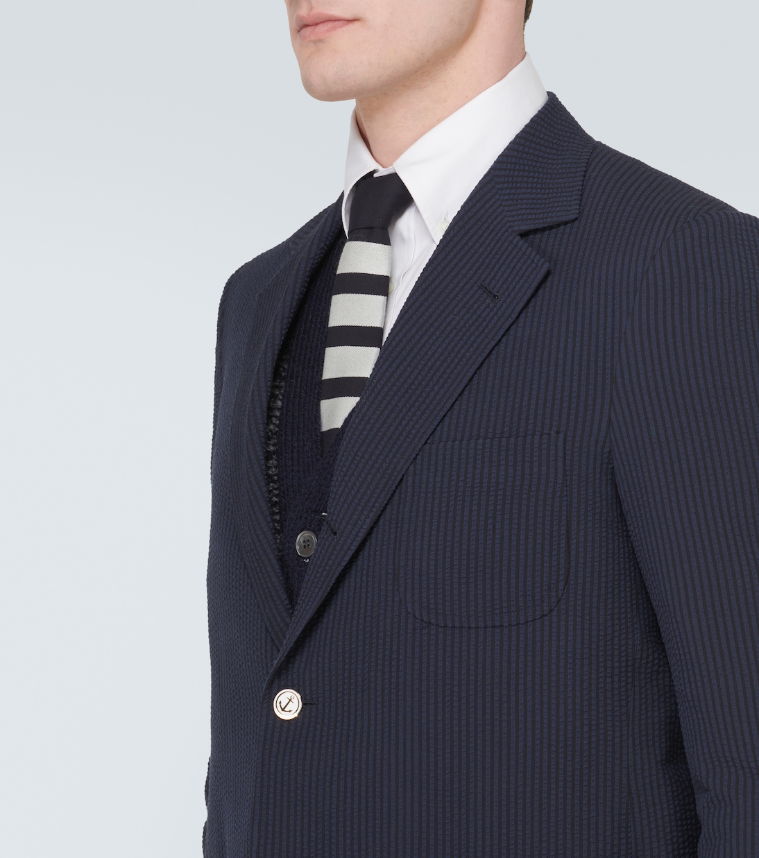 Seersucker wool blazer | Thom Browne