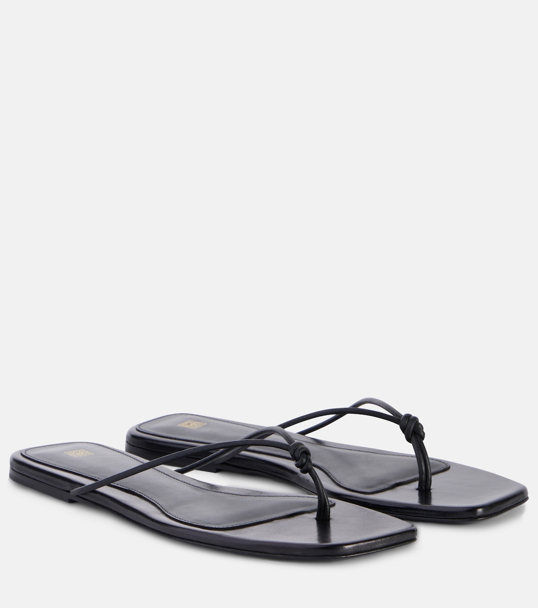 Tongs The Knot en cuir | Toteme