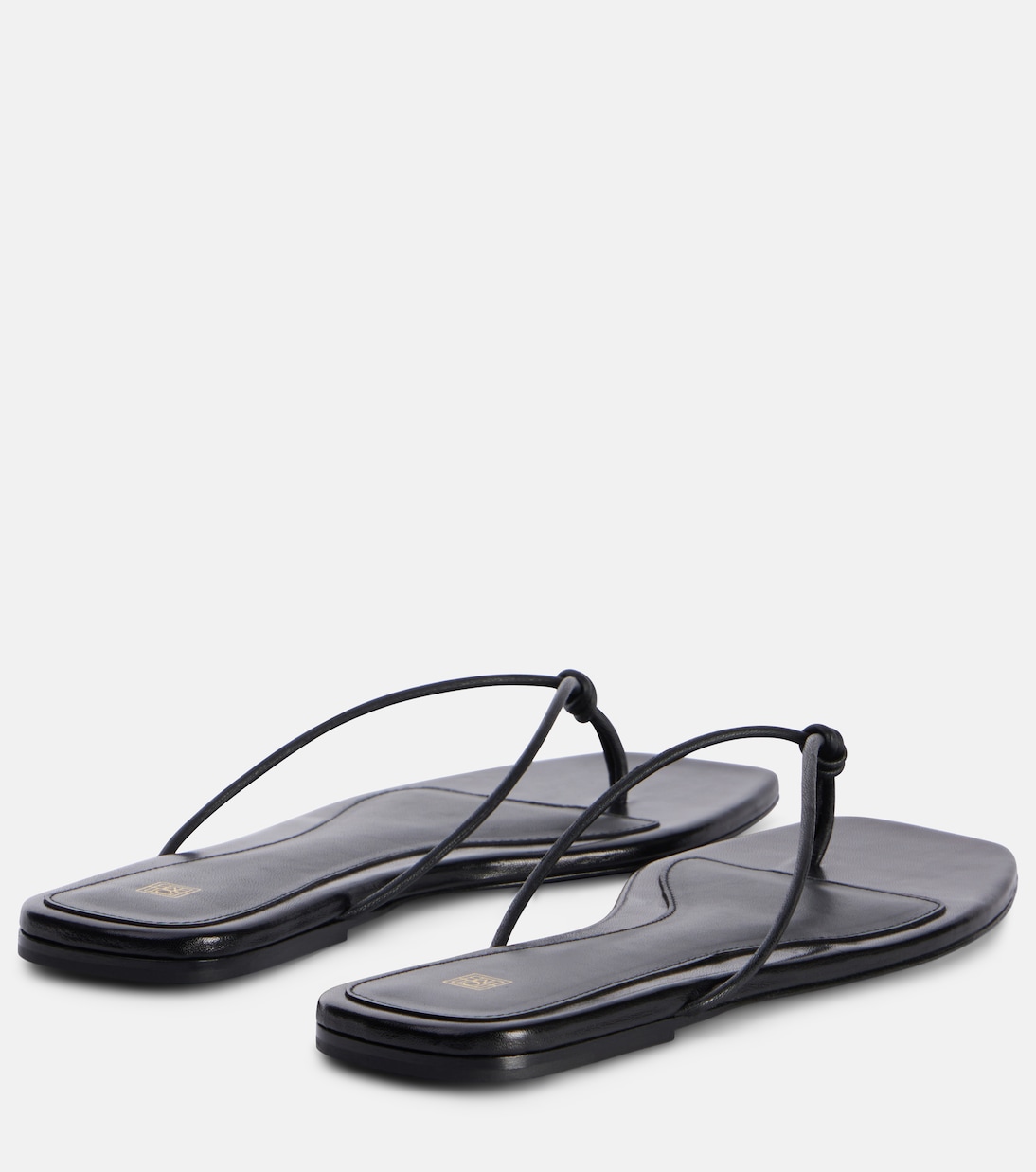 Tongs The Knot en cuir | Toteme