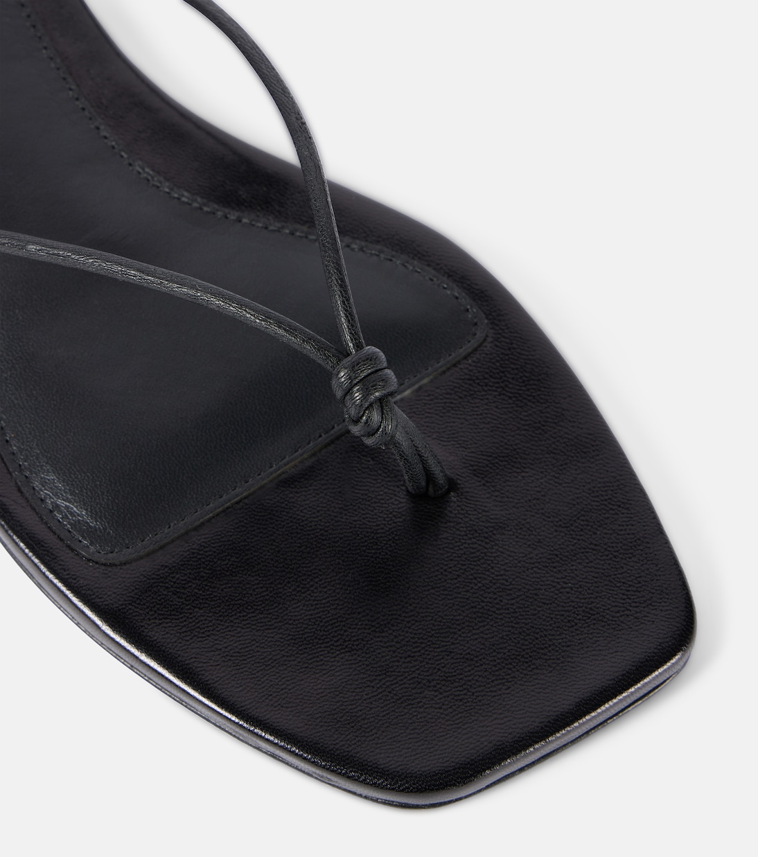Tongs The Knot en cuir | Toteme
