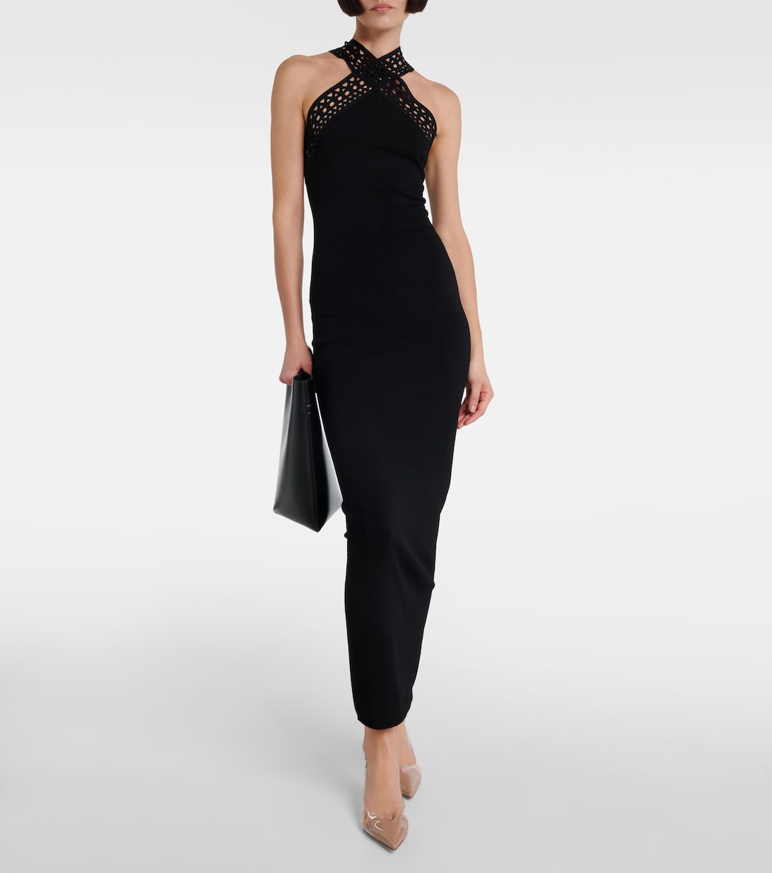 Le Cœur PVC and patent leather slingback pumps | Alaïa
