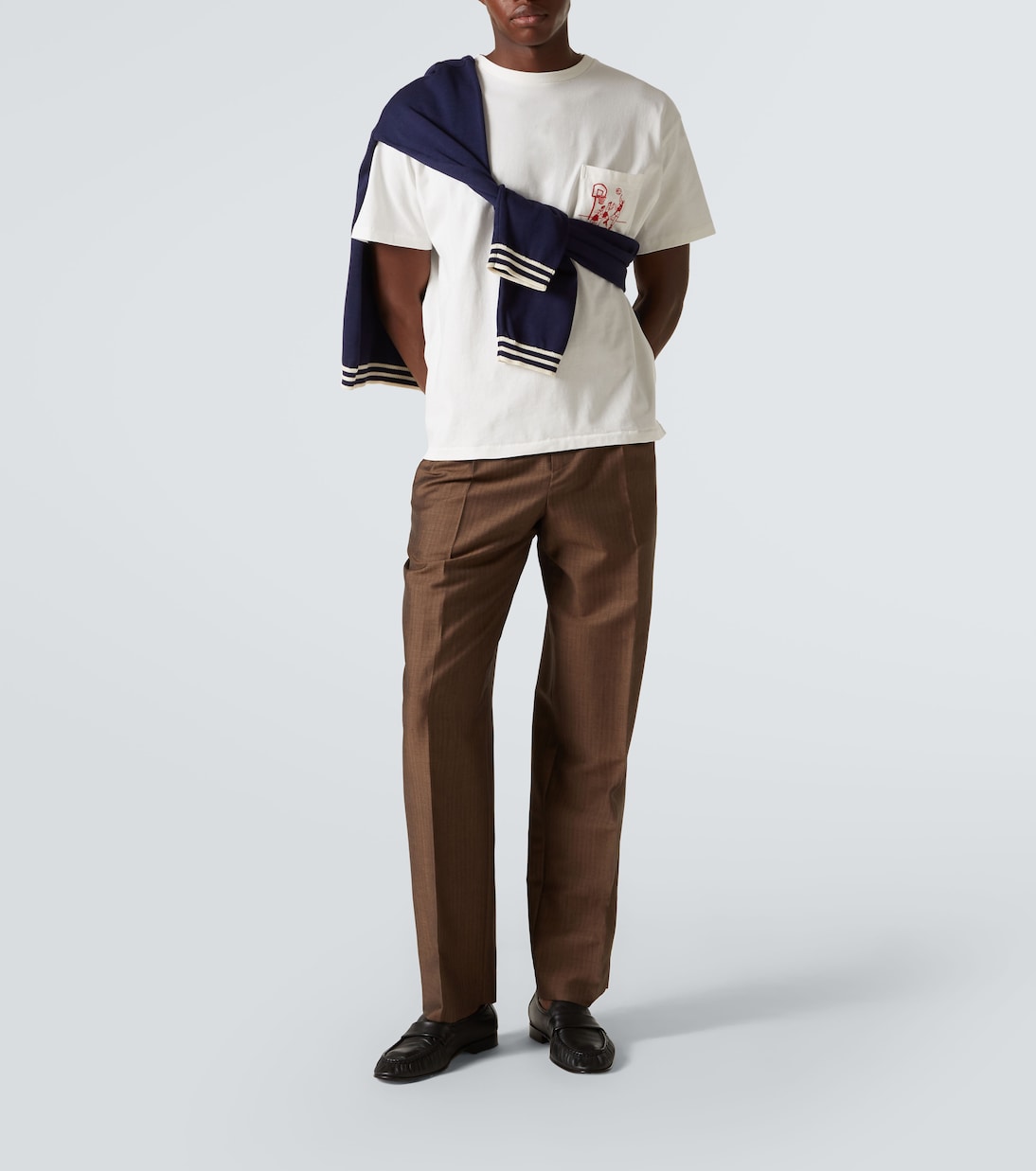Camiseta Hoop de algodón bordada | Bode