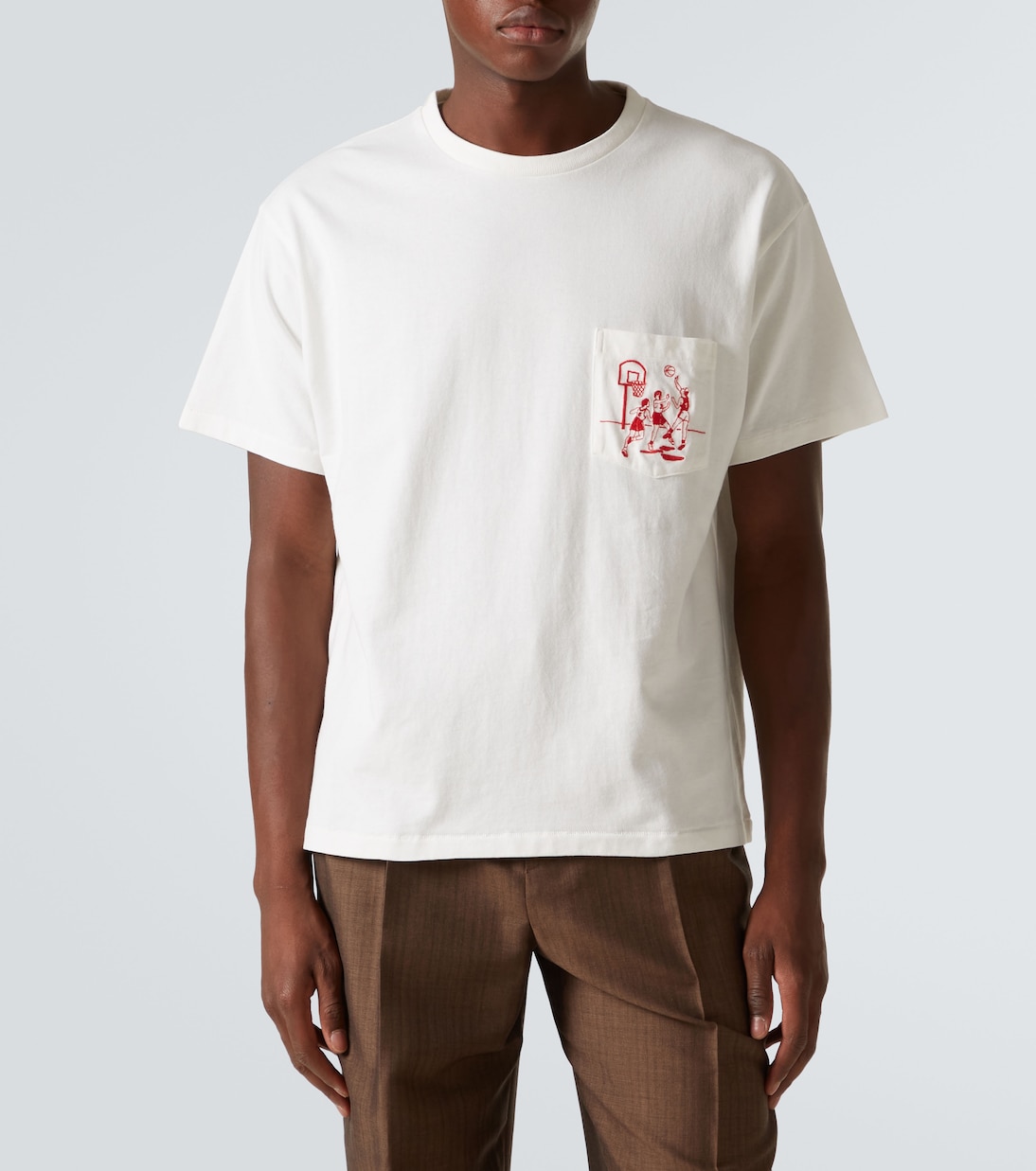 Camiseta Hoop de algodón bordada | Bode