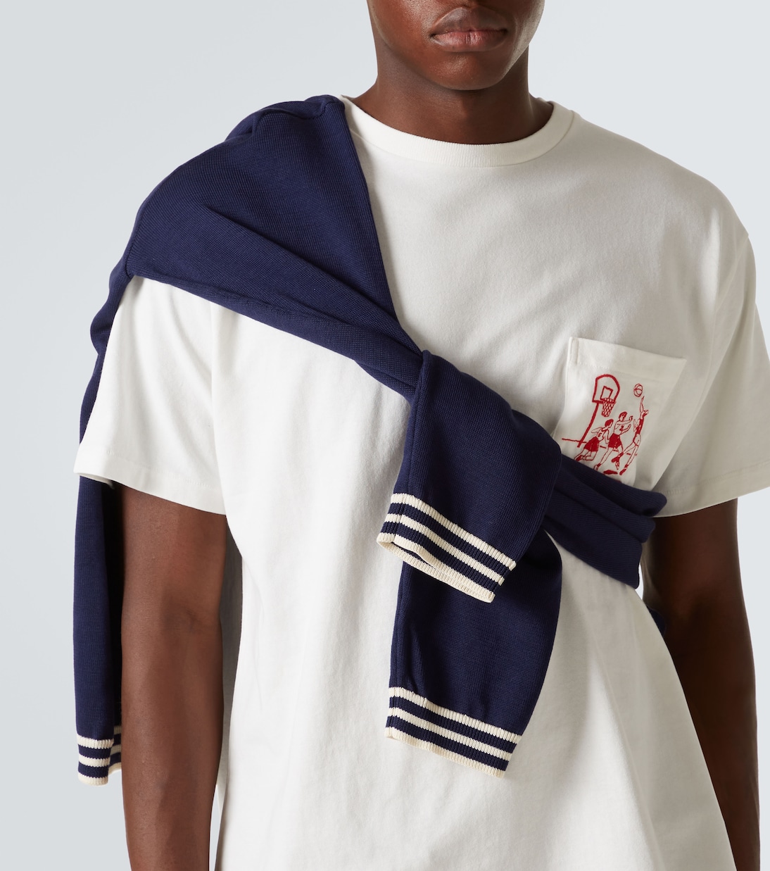 Camiseta Hoop de algodón bordada | Bode