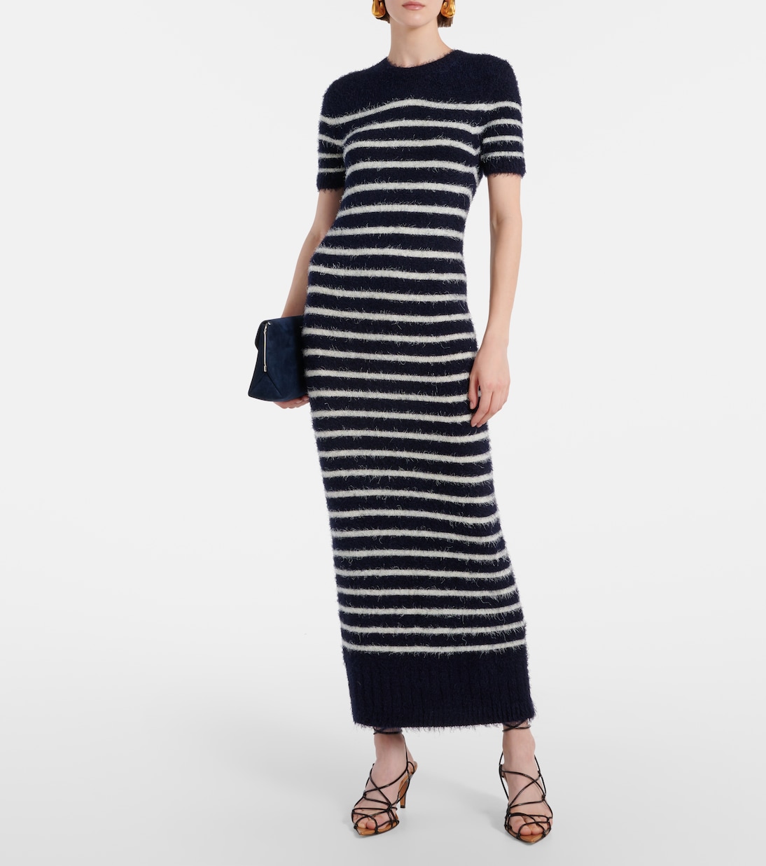 Robe midi Helen en soie et cachemire | Khaite