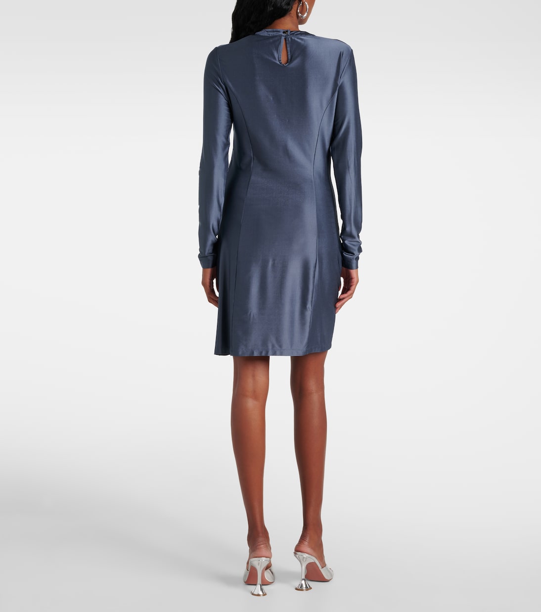 Vestido corto de jersey fruncido | Rabanne