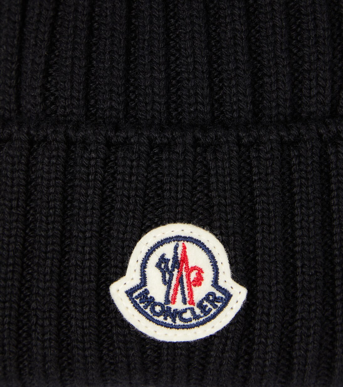 Mütze aus Schurwolle mit Faux Fur | Moncler Enfant