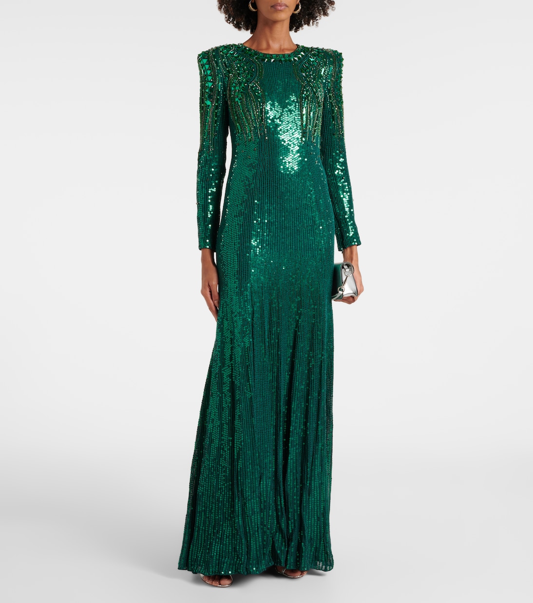 Abito lungo Paloma con paillettes | Jenny Packham