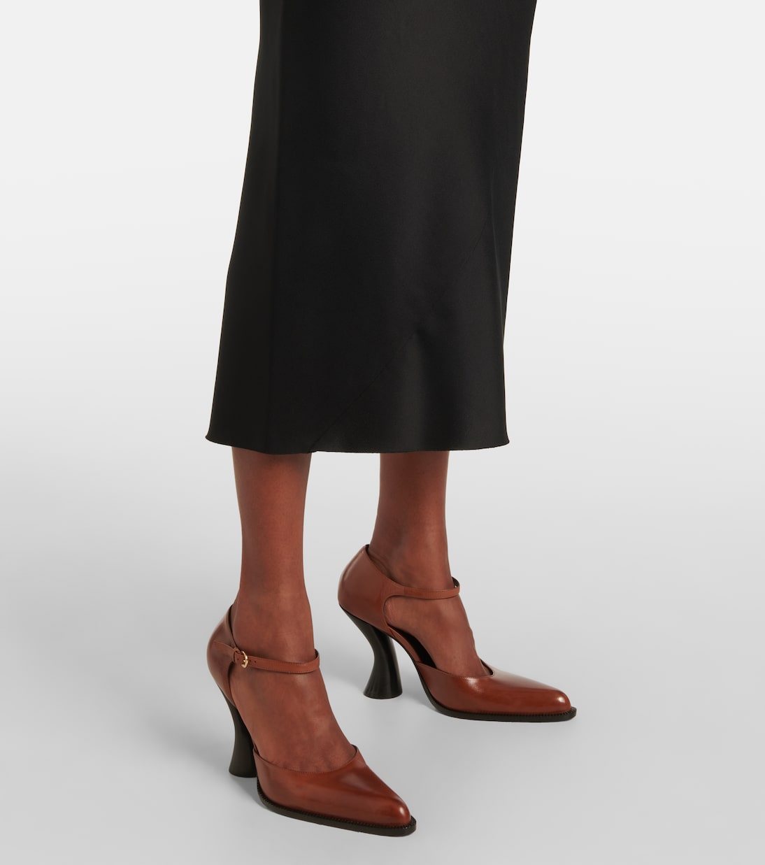 Jupe midi en satin | Dries Van Noten