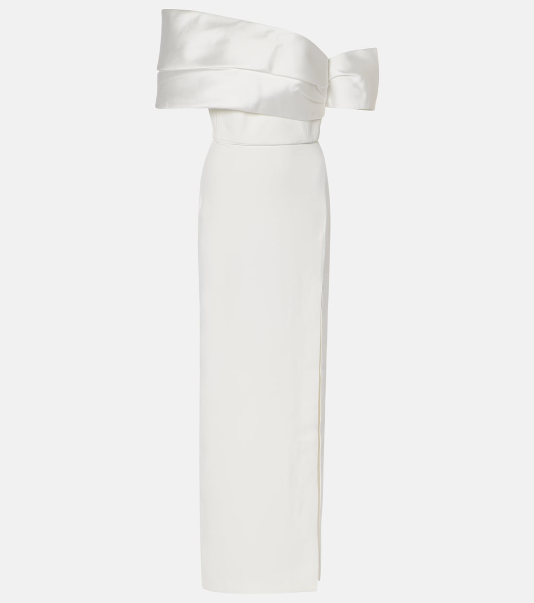 Robe Alexis aus Twill und Crêpe | Solace London