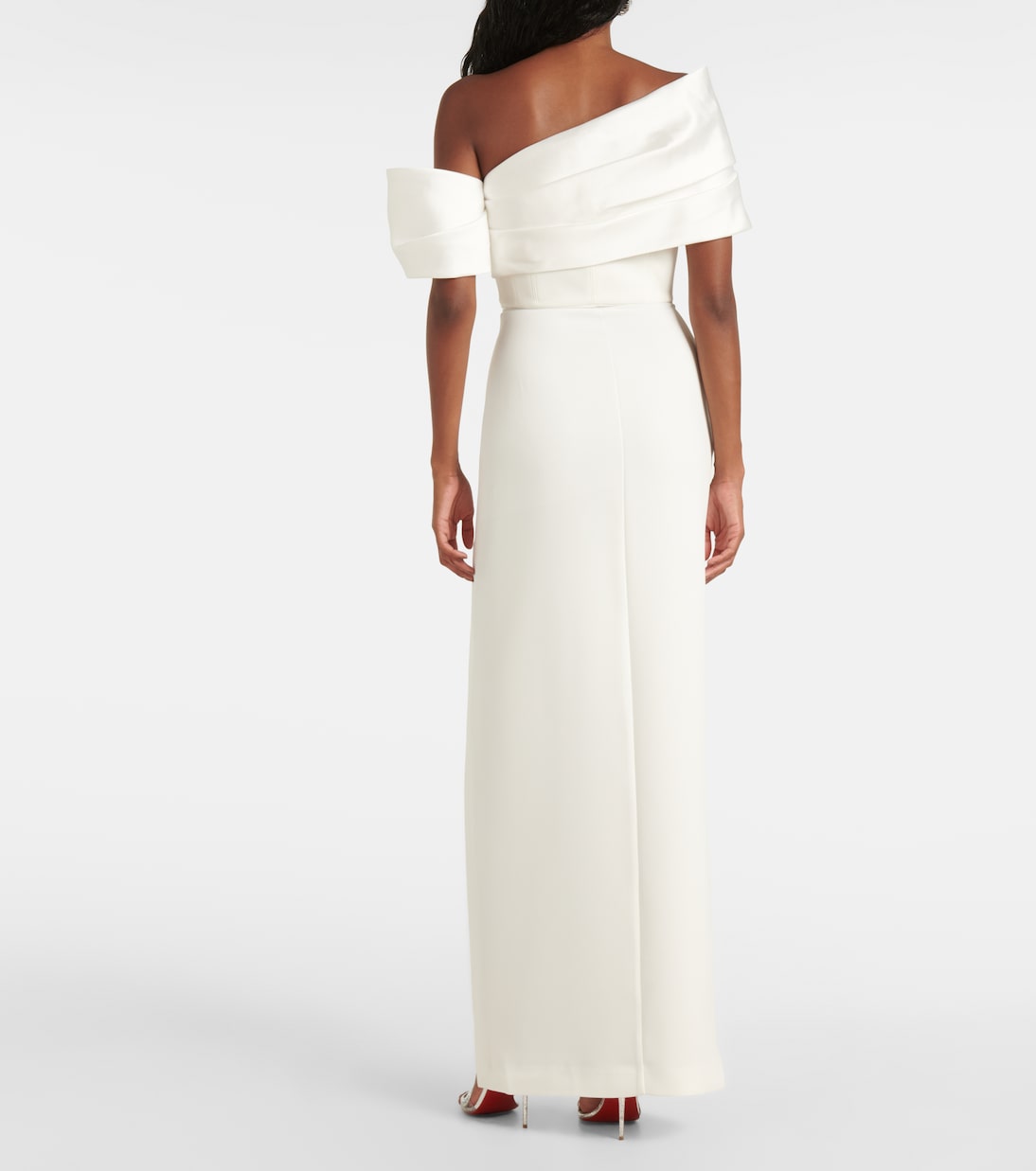 Robe Alexis aus Twill und Crêpe | Solace London
