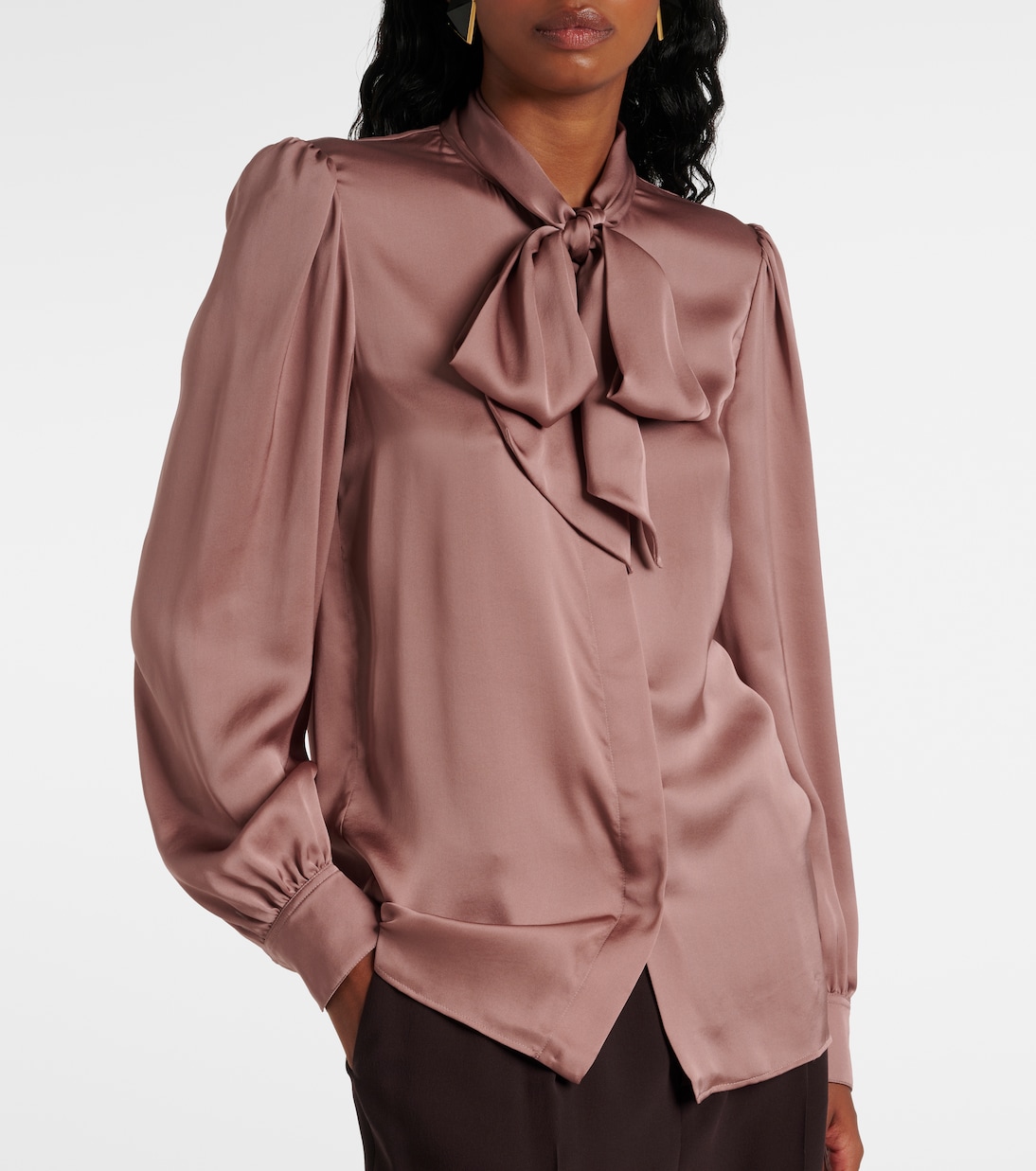 Blusa in charmeuse di seta | Saint Laurent