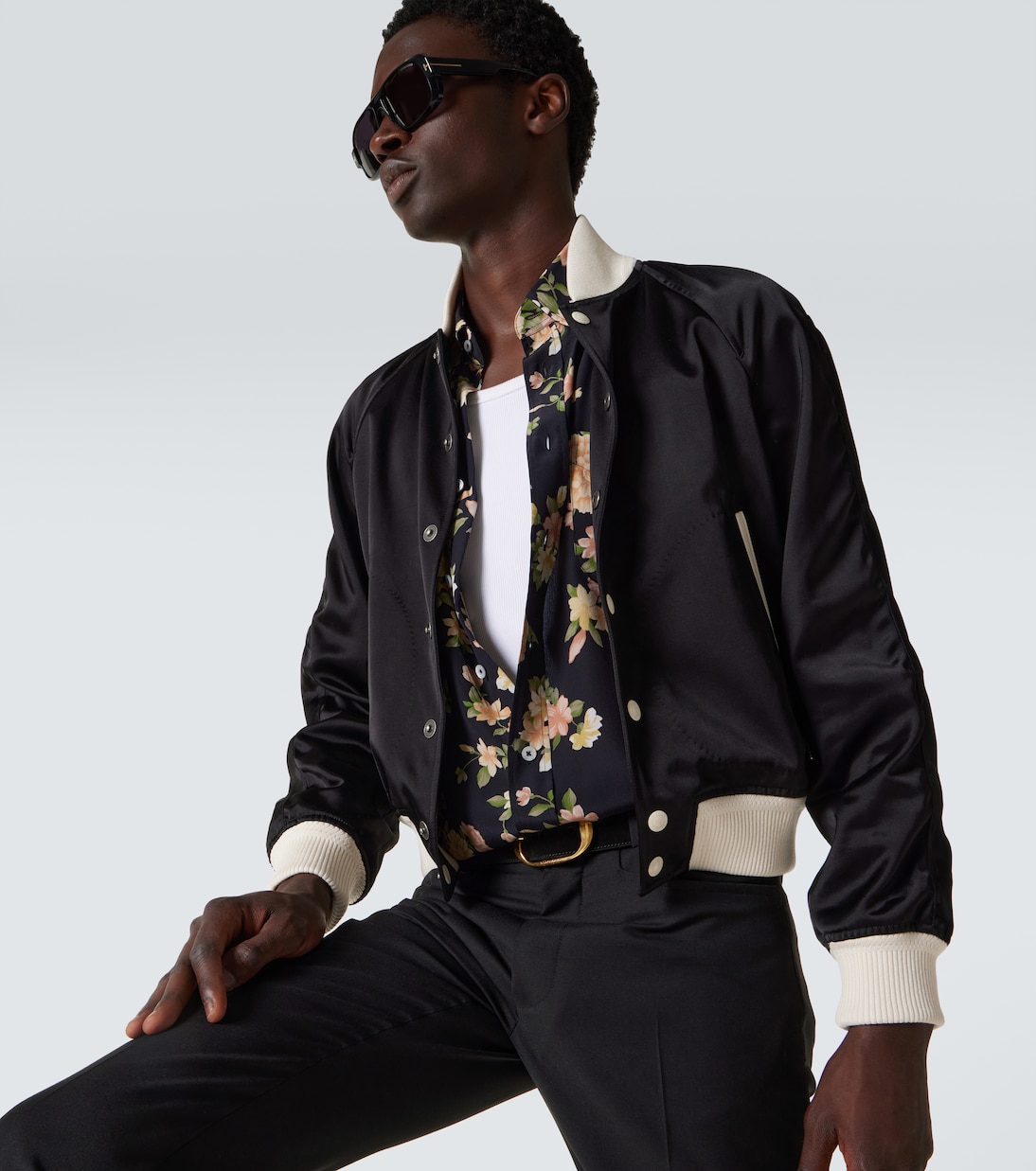 Giacca blouson in raso | Tom Ford