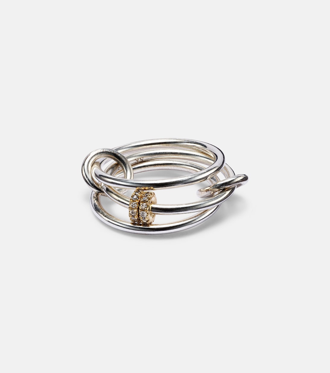 Anelli in argento sterling e oro 18kt con diamanti | Spinelli Kilcollin