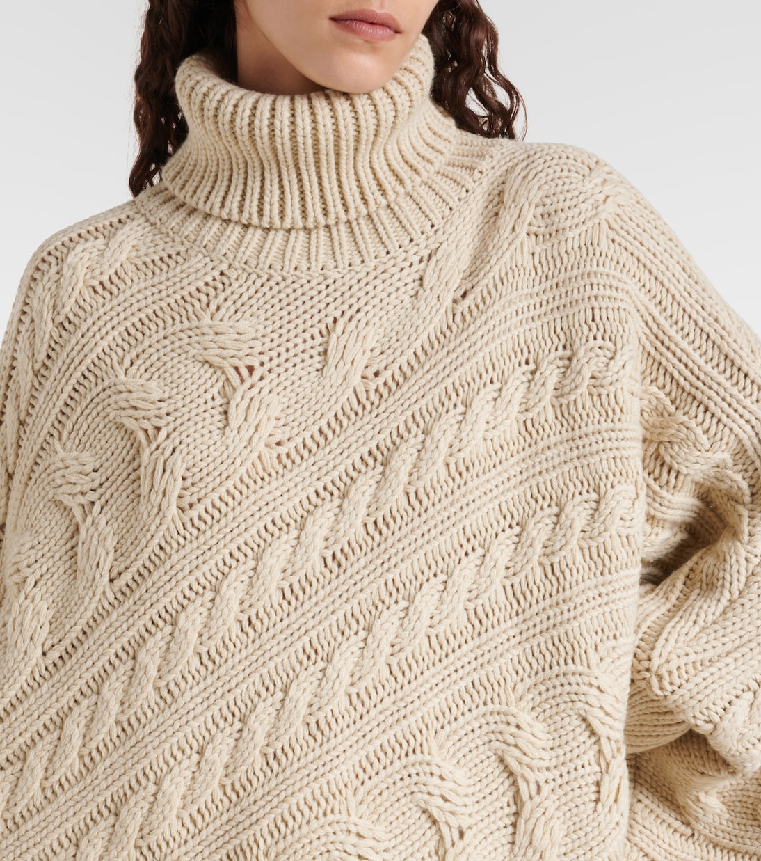 Pull oversize Twist en laine mélangée | Goldbergh