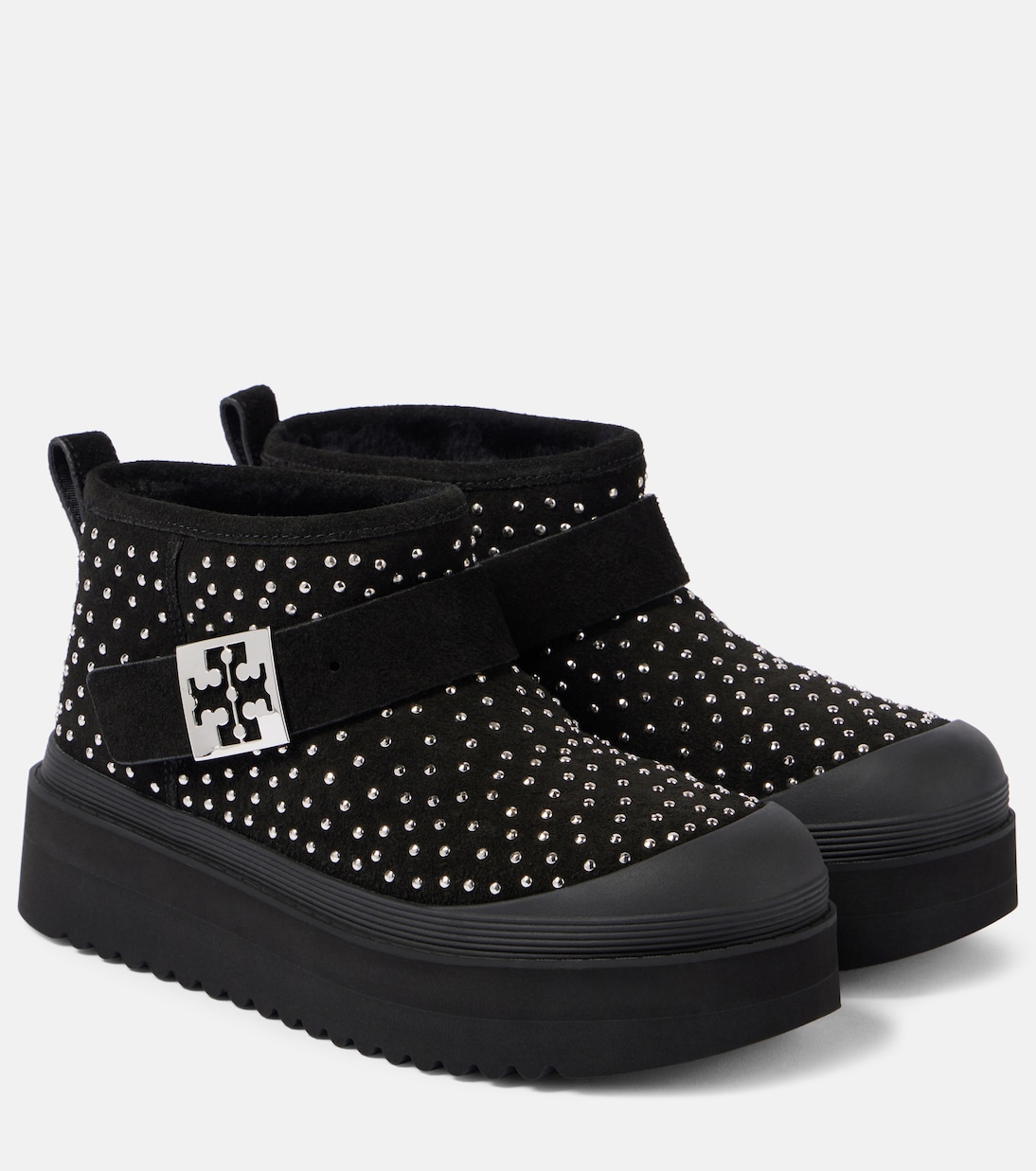 Mellow suede platform ankle boots | Tory Burch