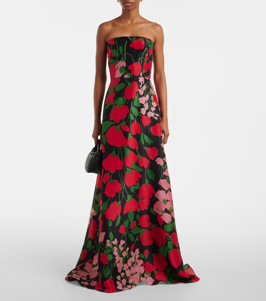 Strapless silk gown | Carolina Herrera