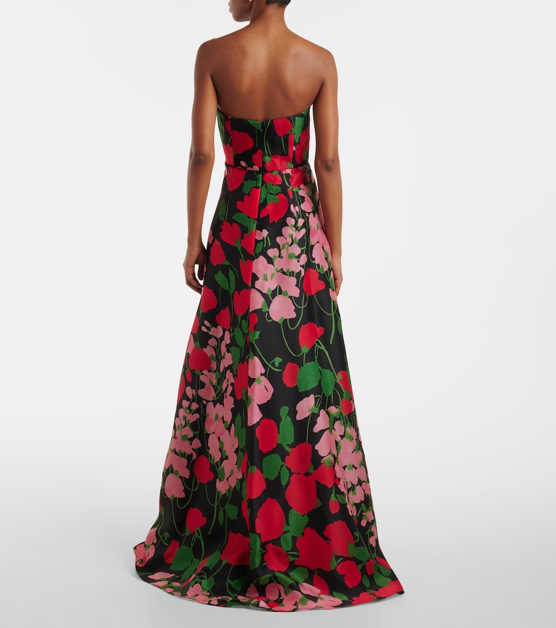 Strapless silk gown | Carolina Herrera