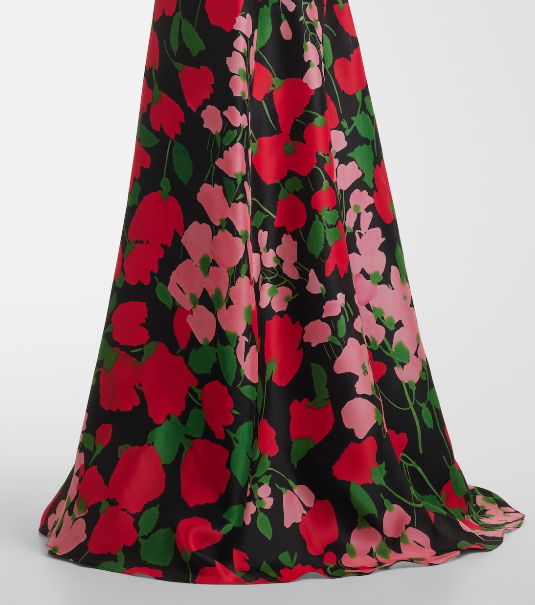 Strapless silk gown | Carolina Herrera