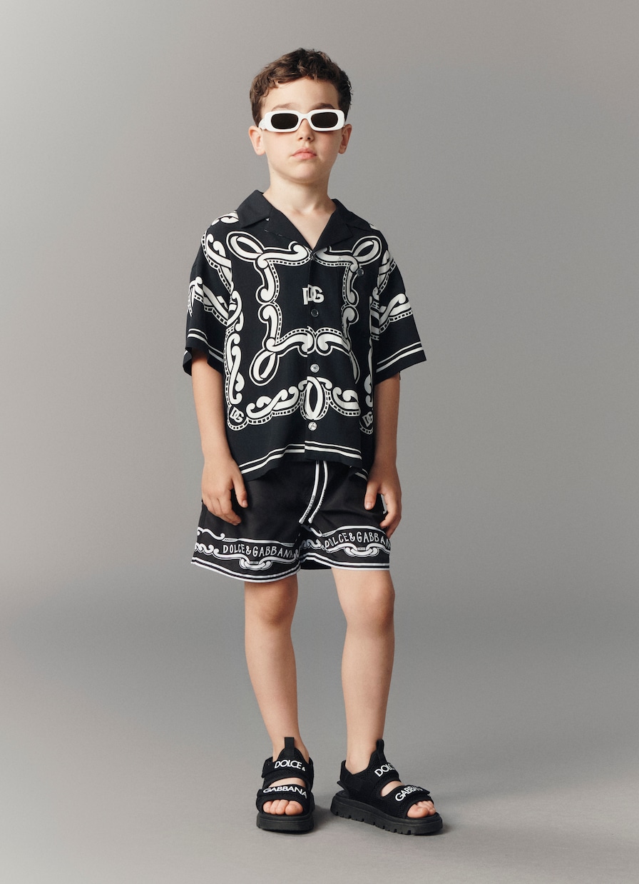 Printed swim shorts | Dolce&Gabbana Kids