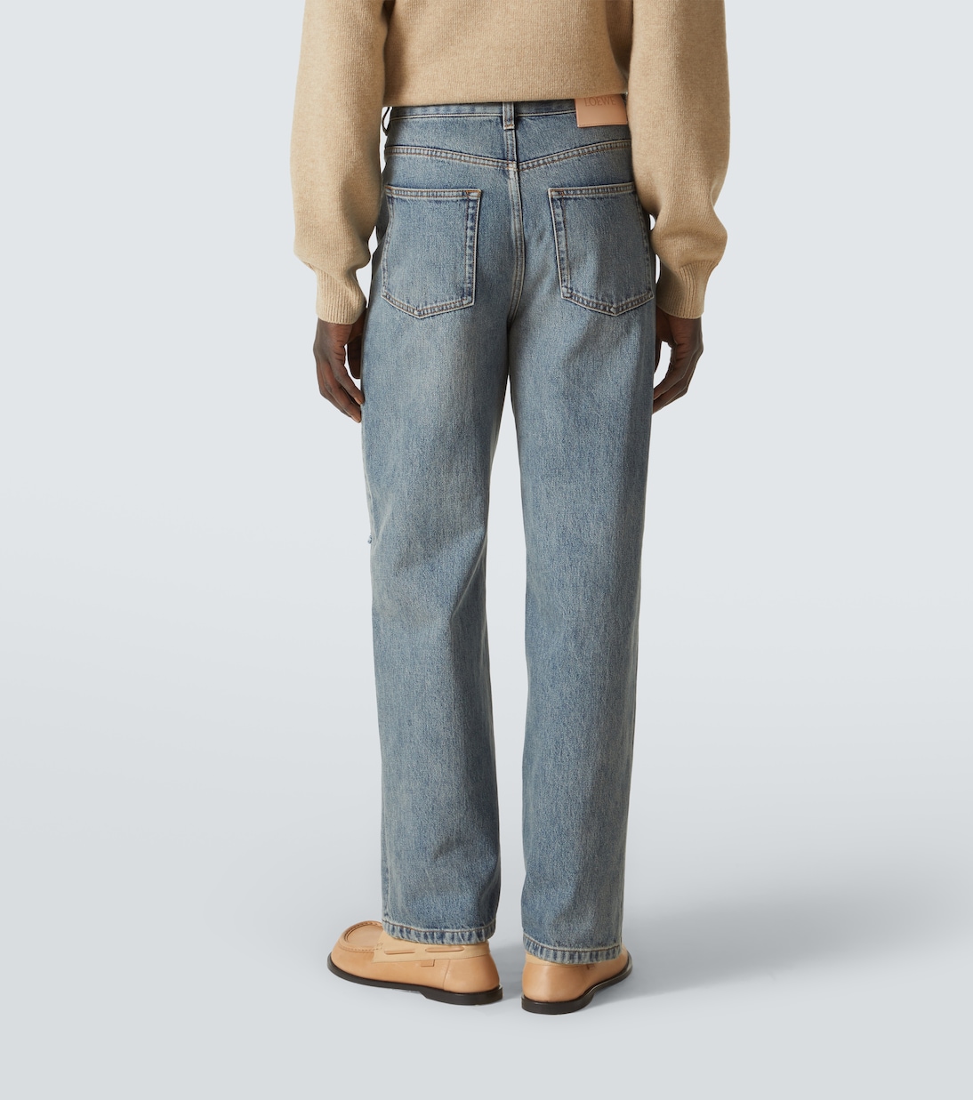Jean ample Anagram brodé  | Loewe