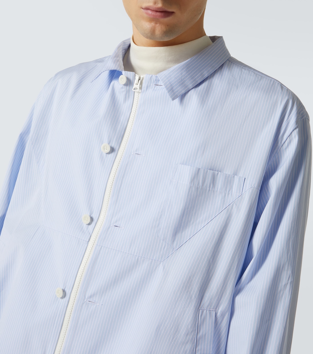 Giacca in cotone a righe | Sacai