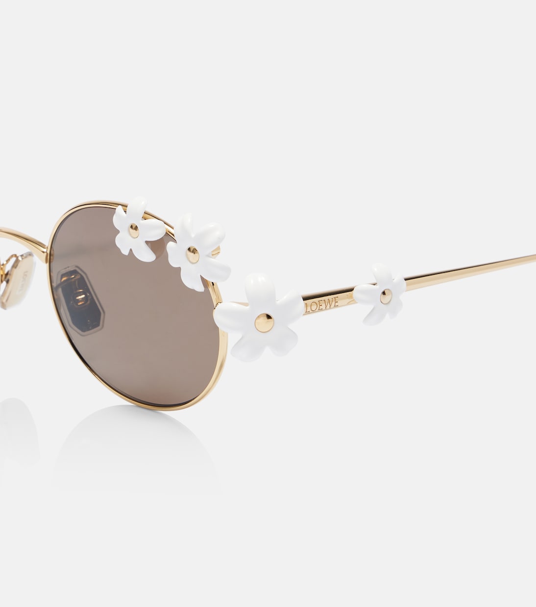 Lunettes de soleil Signature rondes à fleurs | Loewe