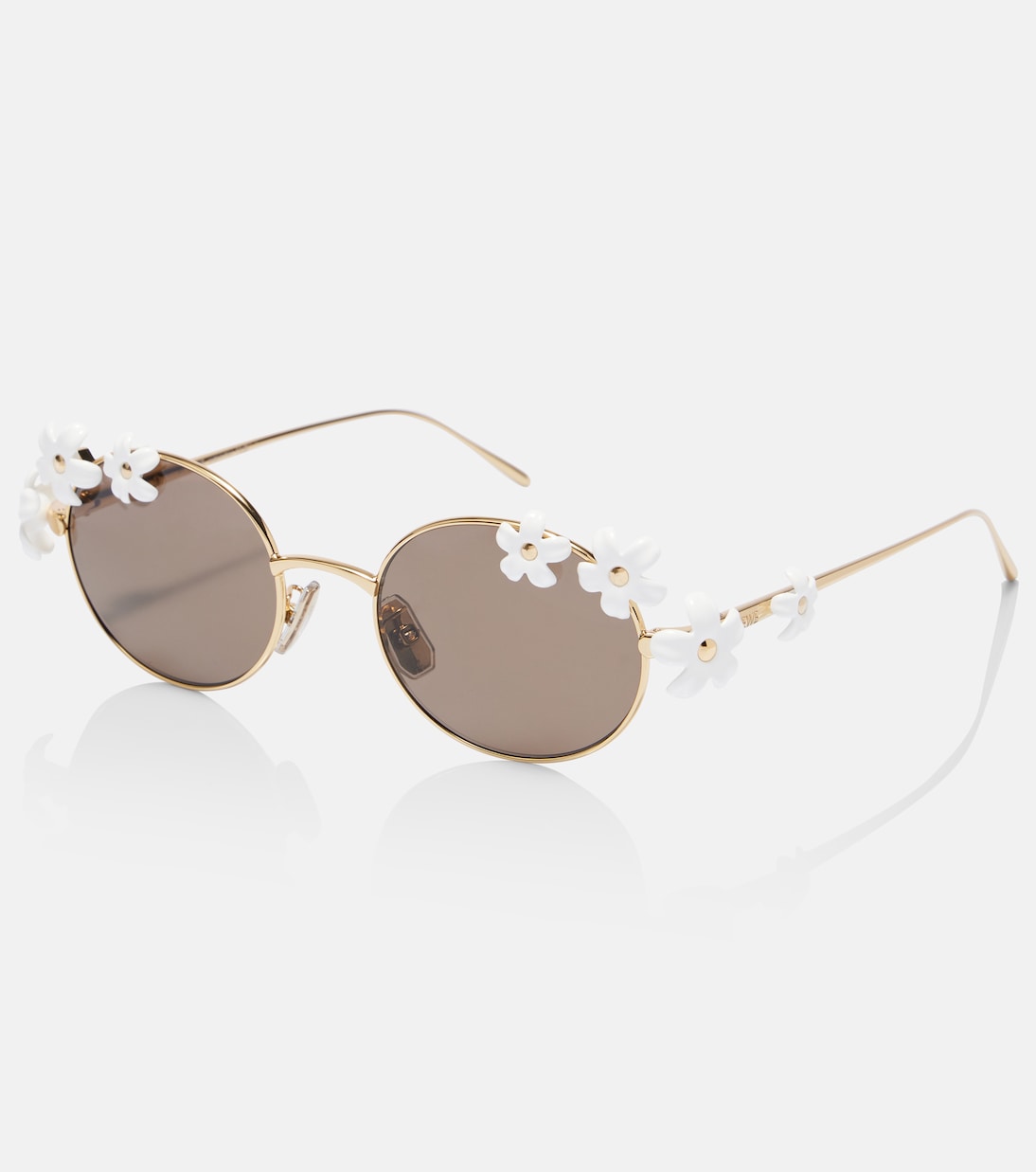Lunettes de soleil Signature rondes à fleurs | Loewe