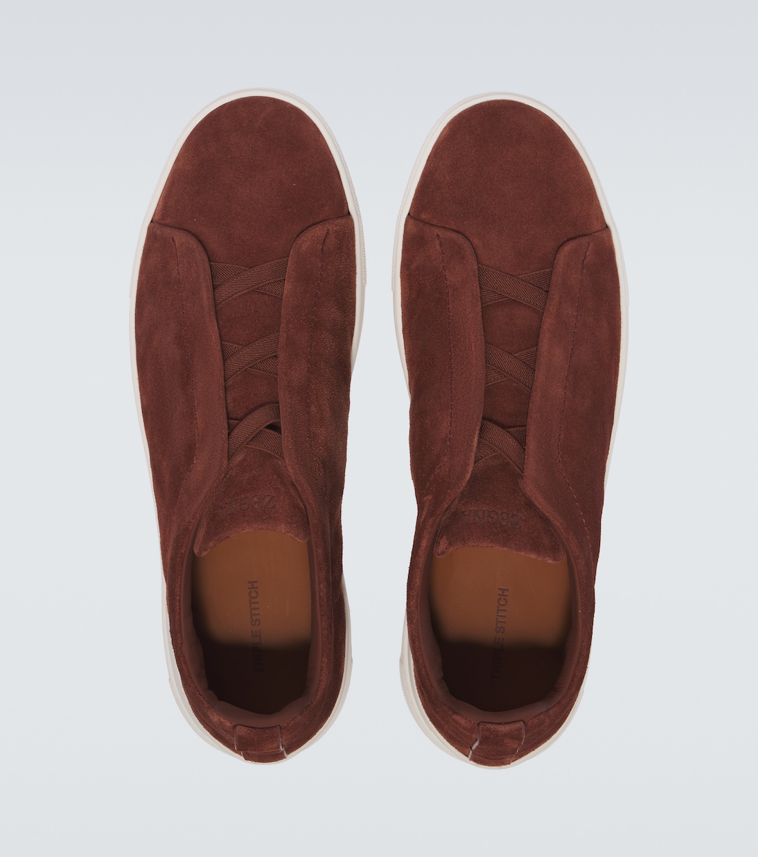 Sneakers Triple Stitch Low in suede | Zegna