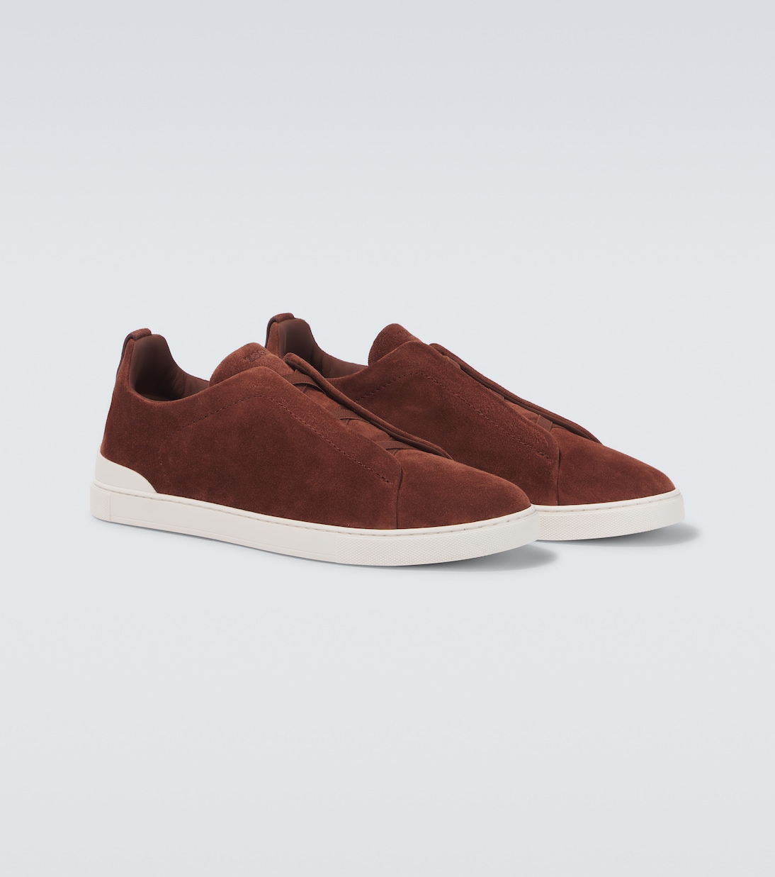 Sneakers Triple Stitch Low in suede | Zegna