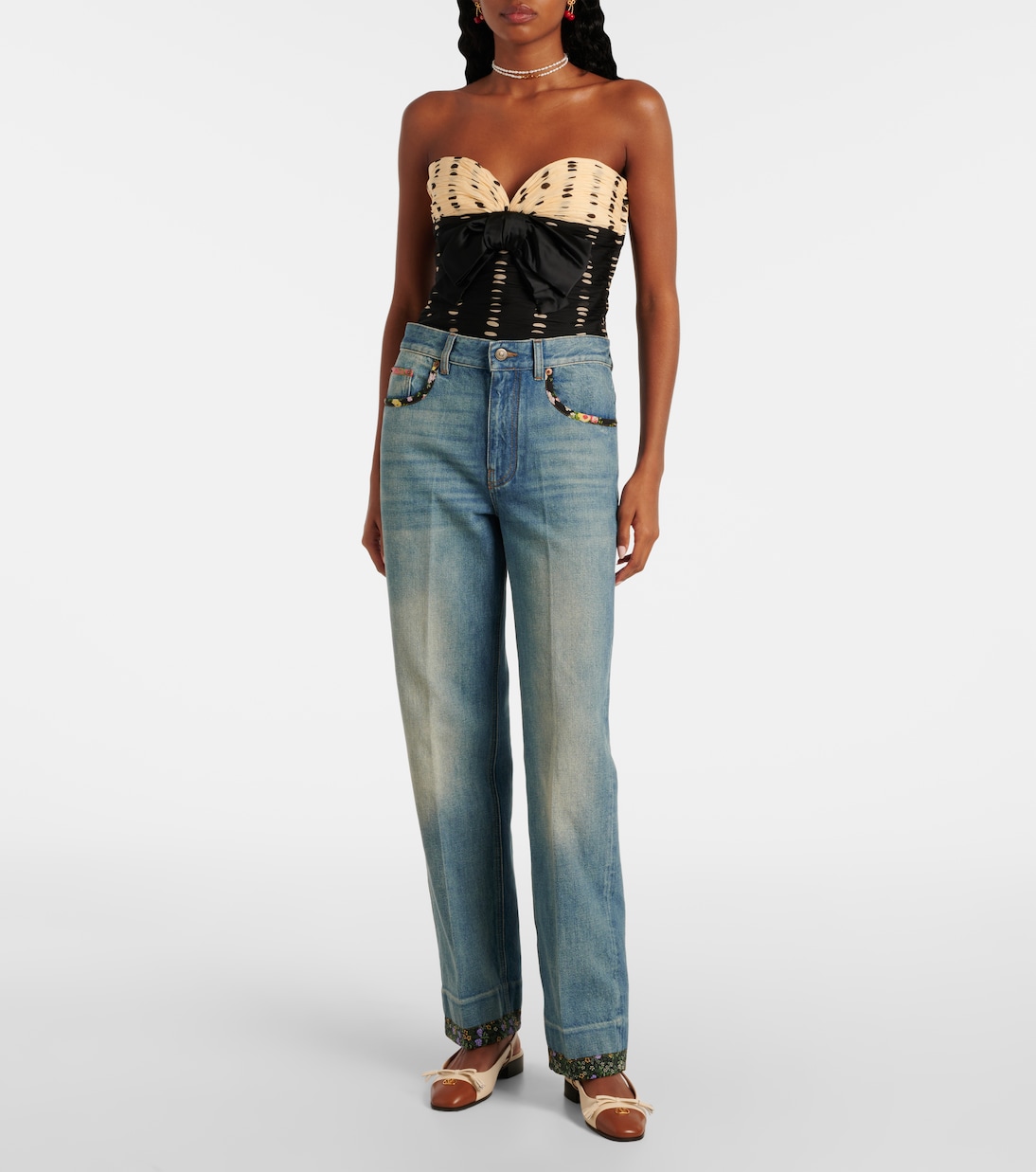 Jeans regular a vita alta | Valentino