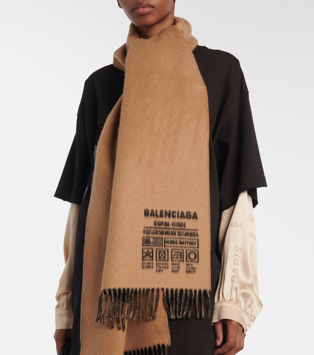 Sciarpa Balenciaga Garde-Robe in lana | Balenciaga