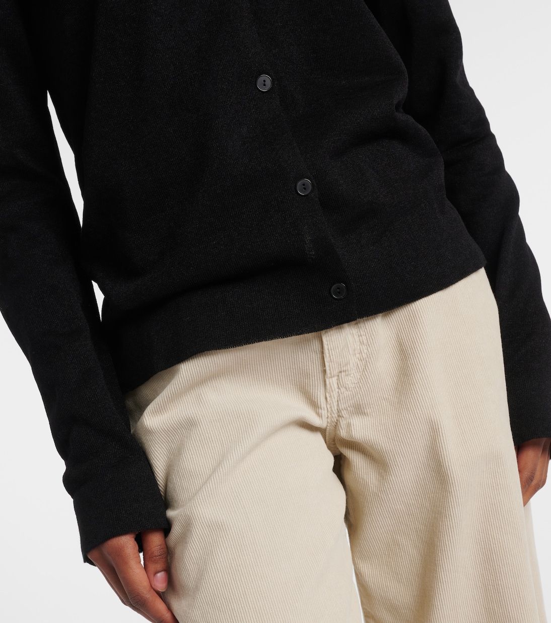 Cardigan Jheel in misto lino e cotone | The Row