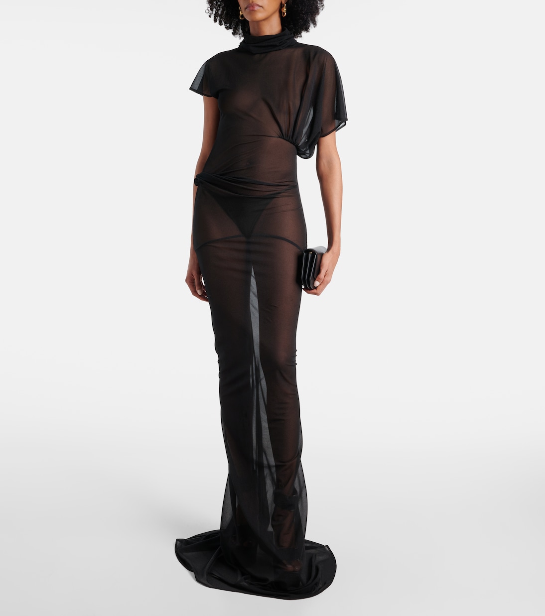 Lilith sheer organza jersey gown | Rick Owens