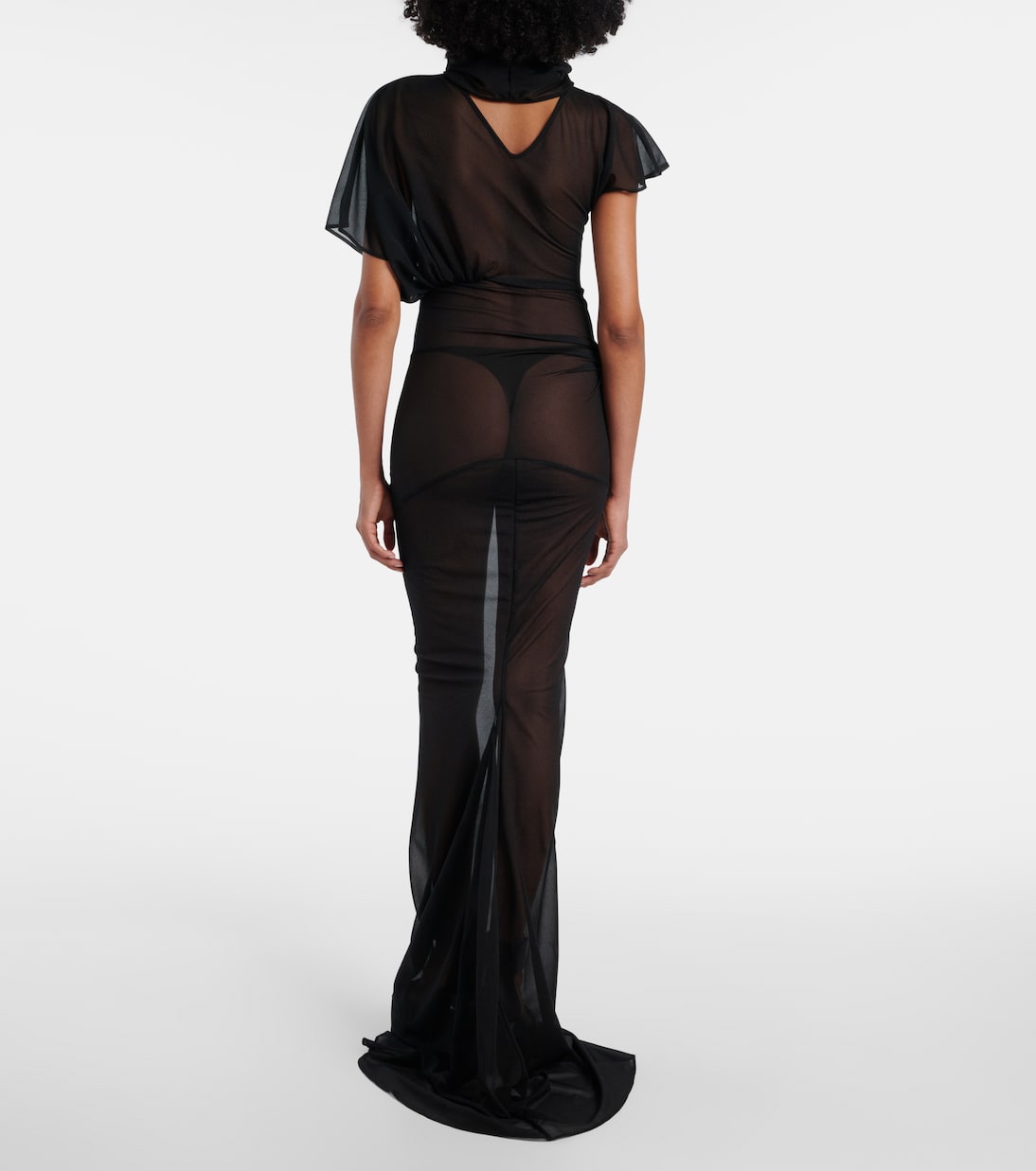 Lilith sheer organza jersey gown | Rick Owens