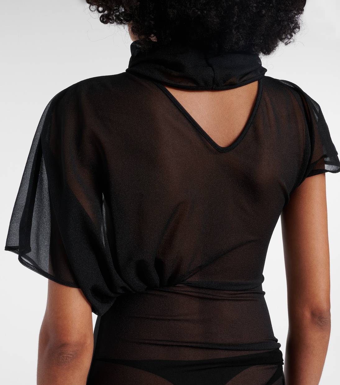 Lilith sheer organza jersey gown | Rick Owens